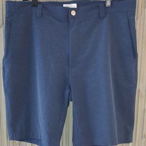 Peter Millar Blue Golf Shorts (Shackleford with metal button) - Size 36